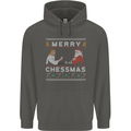 Merry Chessmass Funny Chess Player Childrens Kids Hoodie Storm Grey