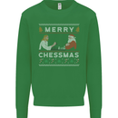 Merry Chessmass Funny Chess Player Kids Sweatshirt Jumper Irish Green