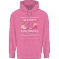 Merry Chessmass Funny Chess Player Mens 80% Cotton Hoodie Azelea