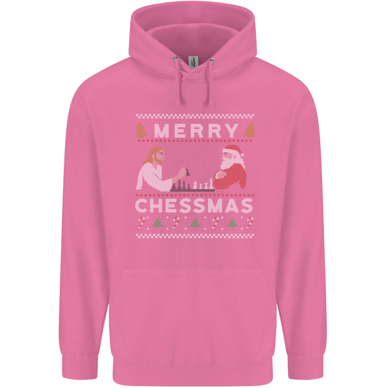 Merry Chessmass Funny Chess Player Mens 80% Cotton Hoodie Azelea