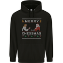 Merry Chessmass Funny Chess Player Mens 80% Cotton Hoodie Black