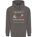 Merry Chessmass Funny Chess Player Mens 80% Cotton Hoodie Charcoal