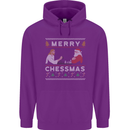 Merry Chessmass Funny Chess Player Mens 80% Cotton Hoodie Purple