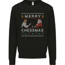 Merry Chessmass Funny Chess Player Mens Sweatshirt Jumper Black
