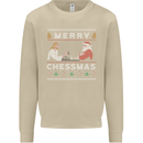Merry Chessmass Funny Chess Player Mens Sweatshirt Jumper Sand