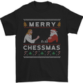 Merry Chessmass Funny Chess Player Mens T-Shirt Cotton Gildan Black