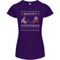 Merry Chessmass Funny Chess Player Womens Petite Cut T-Shirt Purple
