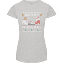 Merry Chessmass Funny Chess Player Womens Petite Cut T-Shirt Sports Grey