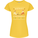 Merry Chessmass Funny Chess Player Womens Petite Cut T-Shirt Yellow