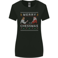 Merry Chessmass Funny Chess Player Womens Wider Cut T-Shirt Black