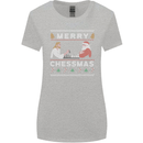 Merry Chessmass Funny Chess Player Womens Wider Cut T-Shirt Sports Grey