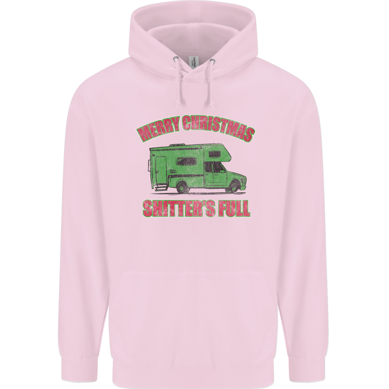 Merry Christmas Shitter's Full Funny Movie Childrens Kids Hoodie Light Pink