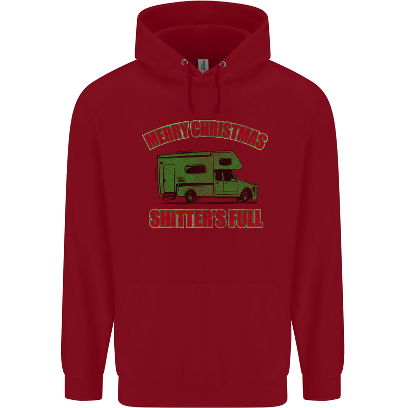 Merry Christmas Shitter's Full Funny Movie Childrens Kids Hoodie Red