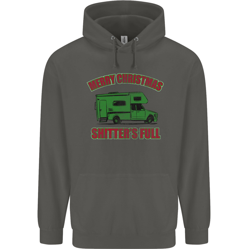 Merry Christmas Shitter's Full Funny Movie Childrens Kids Hoodie Storm Grey
