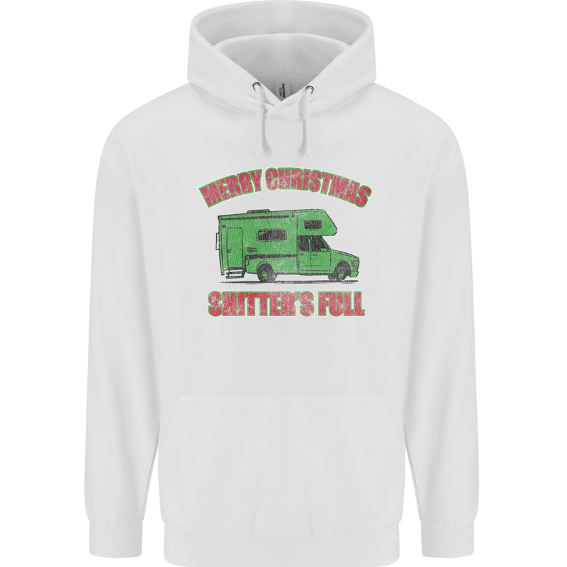 Merry Christmas Shitter's Full Funny Movie Childrens Kids Hoodie White