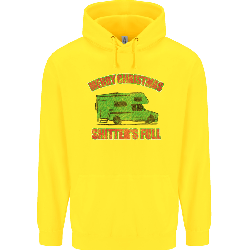 Merry Christmas Shitter's Full Funny Movie Childrens Kids Hoodie Yellow