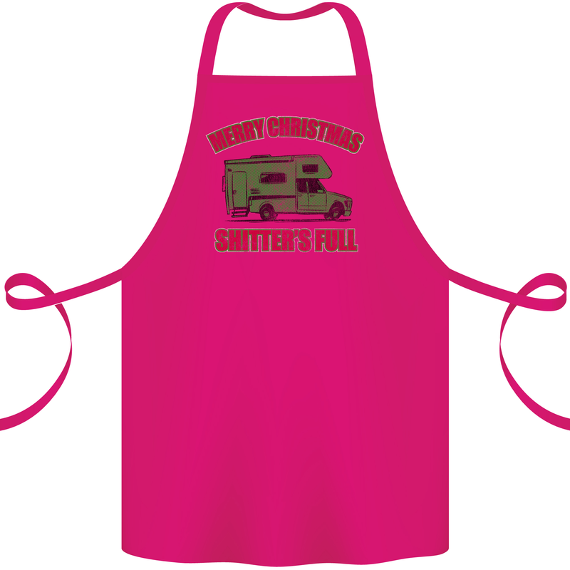 Merry Christmas Shitter's Full Funny Movie Cotton Apron 100% Organic Pink