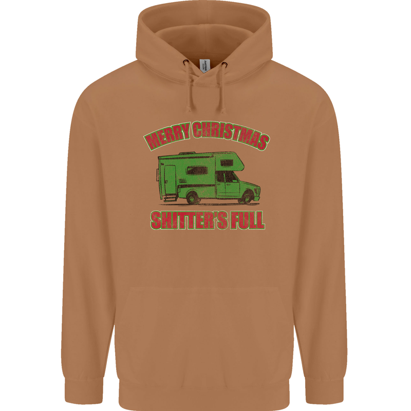Merry Christmas Shitter's Full Funny Movie Mens 80% Cotton Hoodie Caramel Latte