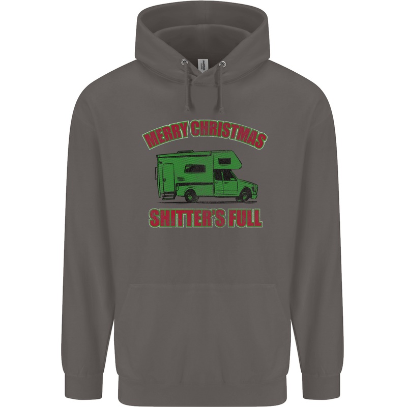 Merry Christmas Shitter's Full Funny Movie Mens 80% Cotton Hoodie Charcoal