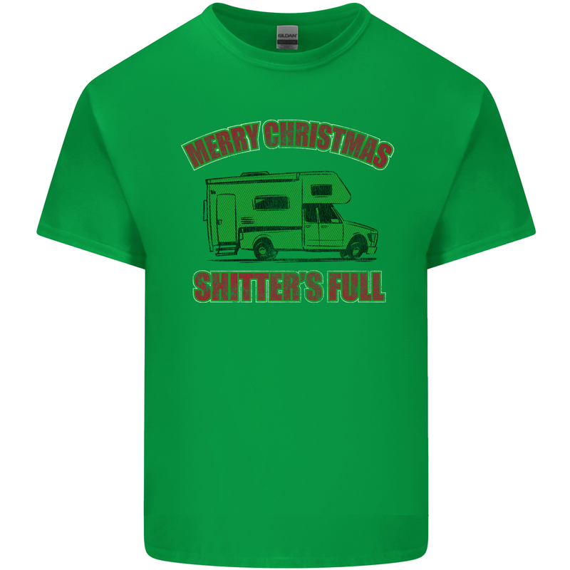 Merry Christmas Shitter's Full Funny Movie Mens Cotton T-Shirt Tee Top Irish Green