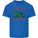 Merry Christmas Shitter's Full Funny Movie Mens Cotton T-Shirt Tee Top Royal Blue