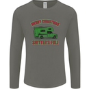 Merry Christmas Shitter's Full Funny Movie Mens Long Sleeve T-Shirt Charcoal