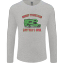 Merry Christmas Shitter's Full Funny Movie Mens Long Sleeve T-Shirt Sports Grey