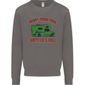 Merry Christmas Shitter's Full Funny Movie Mens Sweatshirt Jumper Charcoal
