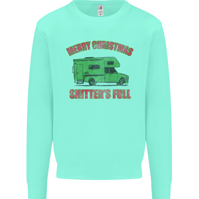 Merry Christmas Shitter's Full Funny Movie Mens Sweatshirt Jumper Peppermint