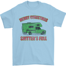 Merry Christmas Shitter's Full Funny Movie Mens T-Shirt Cotton Gildan Light Blue