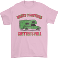 Merry Christmas Shitter's Full Funny Movie Mens T-Shirt Cotton Gildan Light Pink
