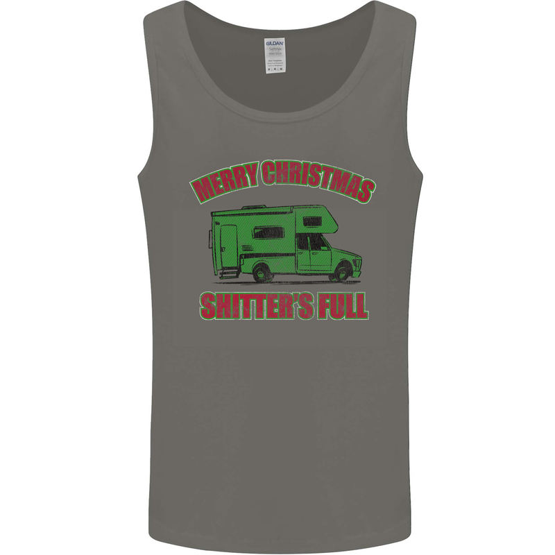 Merry Christmas Shitter's Full Funny Movie Mens Vest Tank Top Charcoal
