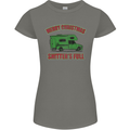 Merry Christmas Shitter's Full Funny Movie Womens Petite Cut T-Shirt Charcoal