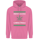 Merry Juana Christmas Funny Weed Cannabis Mens 80% Cotton Hoodie Azelea