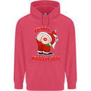 Merry Kiss My Ass Funny Christmas Childrens Kids Hoodie Heliconia