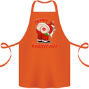 Merry Kiss My Ass Funny Christmas Cotton Apron 100% Organic Orange