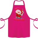 Merry Kiss My Ass Funny Christmas Cotton Apron 100% Organic Pink