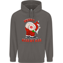 Merry Kiss My Ass Funny Christmas Mens 80% Cotton Hoodie Charcoal