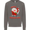 Merry Kiss My Ass Funny Christmas Mens Sweatshirt Jumper Charcoal