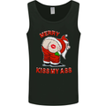 Merry Kiss My Ass Funny Christmas Mens Vest Tank Top Black