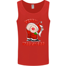 Merry Kiss My Ass Funny Christmas Mens Vest Tank Top Red