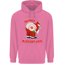 Merry Kiss My Ass Funny Christmas Rude Mens 80% Cotton Hoodie Azelea