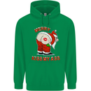 Merry Kiss My Ass Funny Christmas Rude Mens 80% Cotton Hoodie Irish Green