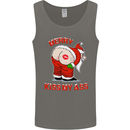 Merry Kiss My Ass Funny Christmas Rude Mens Vest Tank Top Charcoal