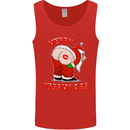 Merry Kiss My Ass Funny Christmas Rude Mens Vest Tank Top Red