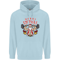Merry Liftmas Childrens Kids Hoodie Light Blue