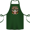Merry Liftmas Cotton Apron 100% Organic Forest Green