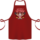 Merry Liftmas Cotton Apron 100% Organic Maroon