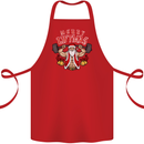 Merry Liftmas Cotton Apron 100% Organic Red