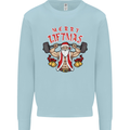 Merry Liftmas Kids Sweatshirt Jumper Light Blue